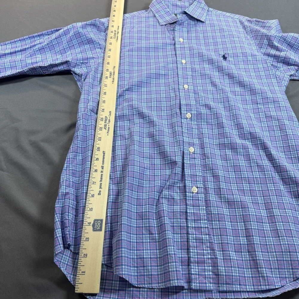 Polo Ralph Lauren Long‎ Sleeved Plaid Casual Button Up Shirt Men's Medium